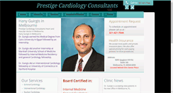 Desktop Screenshot of prestigecardiology.com